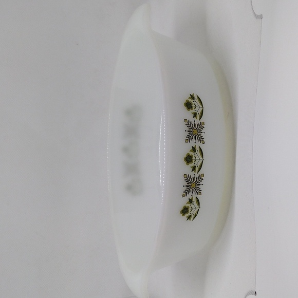 Vintage Anchor Hocking‎ Fire King Green Meadow 1.5 Quart Oval Casserole Dish - Picture 2 of 13
